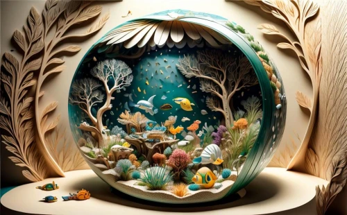 glass painting,fairy house,snowglobes,snow globes,waterglobe,3d fantasy,aquarium decor,shashed glass,paper art,glass sphere,fairy world,decorative art,fantasy art,glass vase,wood carving,wood art,glass jar,fairy door,environmental art,glass ornament