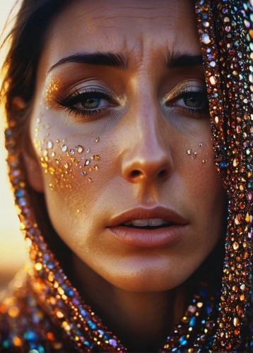 jeweled,tears bronze,glitter eyes,gypsy soul,woman face,teardrop,glitter,bjork,blowing glitter,beaded,glittering,freckles,burning man,woman portrait,woman's face,glitters,glitter trail,mystical portrait of a girl,angel's tears,drusy,Photography,Fashion Photography,Fashion Photography 19