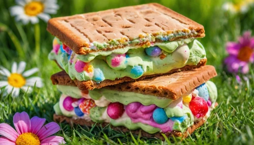 sandwich cookies,wafer cookies,easter pastries,easter theme,easter décor,florentine biscuit,edible flowers,easter cake,easter background,marshmallow art,spring pancake,colomba di pasqua,spring background,novruz,easter-colors,food photography,pastellfarben,ice cream cones,eieerkuchen,s'more,Illustration,Paper based,Paper Based 24