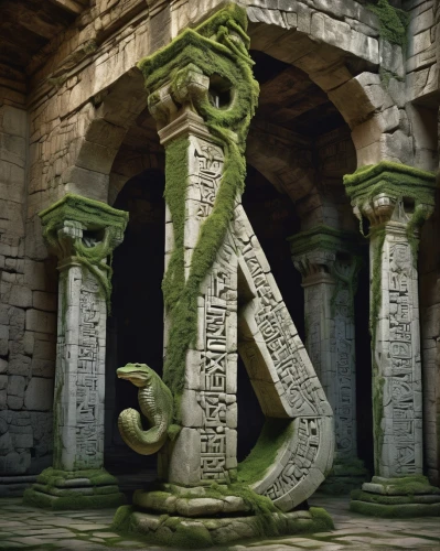 runes,rod of asclepius,decorative letters,the ruins of the,pillars,celtic cross,alphabets,asclepius,ankh,spell,ruin,ruins,ancient,font,triquetra,alphabet letter,tombstones,stone sculpture,columns,stone carving,Art,Artistic Painting,Artistic Painting 45