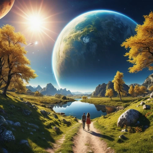 alien planet,planet earth,fantasy picture,alien world,the mystical path,the earth,terraforming,fantasy landscape,mother earth,planet eart,earth,copernican world system,dream world,earth in focus,planet,parallel worlds,the way of nature,landscape background,exoplanet,little planet,Photography,General,Realistic