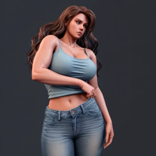 plus-size model,3d model,3d figure,plus-size,female model,lara,kim,gradient mesh,jeans background,realdoll,3d modeling,denim,plus-sized,rc model,model,jeans,3d rendered,curvy,game figure,denim jeans