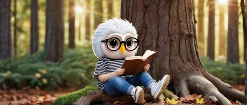 forest background,reading owl,cartoon forest,cute cartoon character,boobook owl,forest man,animated cartoon,owl nature,farmer in the woods,birch tree background,woodsman,cute cartoon image,wood daisy background,autumn background,plaid owl,couple boy and girl owl,nature bird,wood background,forest animal,cruella de ville,Illustration,Abstract Fantasy,Abstract Fantasy 11