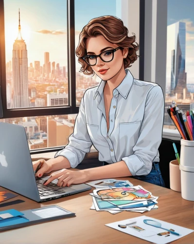 women in technology,illustrator,girl at the computer,office worker,place of work women,sci fiction illustration,adobe illustrator,blur office background,bussiness woman,office icons,work from home,business woman,photoshop school,bookkeeper,microsoft office,modern office,business women,secretary,vector illustration,businesswoman,Unique,Design,Sticker