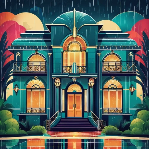 apartment house,apartment building,raindops,lonely house,bombay,rainy,vector illustration,villa,victorian,apartments,little house,temples,apartment block,hanoi,rainstorm,colorful facade,rainy day,frame illustration,digital illustration,house painting,Illustration,Vector,Vector 16