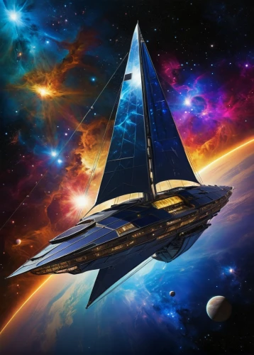 star ship,voyager,starship,carrack,euclid,spacescraft,kriegder star,victory ship,nautical star,flagship,star winds,ship releases,interstellar bow wave,star of the cape,space art,space craft,bethlehem star,space ships,alien ship,sails,Illustration,Realistic Fantasy,Realistic Fantasy 06