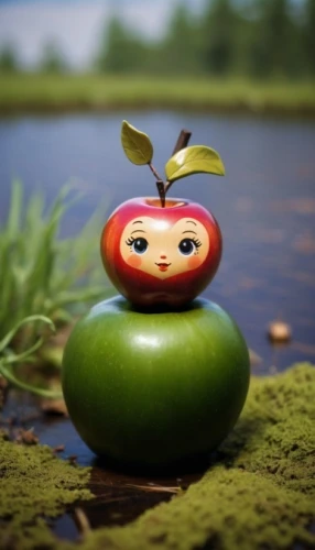 green tomatoe,worm apple,roma tomato,tomato,a tomato,bellpepper,aaa,clay animation,earth fruit,green apple,pea,wild apple,cute cartoon character,plum tomato,water apple,perched on a log,apple,cinema 4d,pepino,apple world