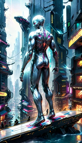 cyberpunk,sci fiction illustration,futuristic,scifi,cyborg,dystopia,futuristic landscape,pedestrian,cyber,shinjuku,mecha,metropolis,sci - fi,sci-fi,cyberspace,sci fi,bolt-004,cg artwork,cybernetics,dystopian,Anime,Anime,General