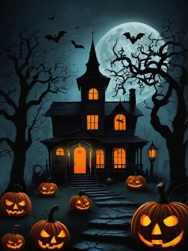 halloween background,halloween poster,halloween and horror,halloween scene,halloween wallpaper,halloween illustration,halloween night,the haunted house,haunted house,halloween vector character,halloween,haloween,jack o lantern,happy halloween,halloweenchallenge,halloween travel trailer,halloween pumpkin gifts,jack o'lantern,hallowe'en,halloween decoration,Art,Artistic Painting,Artistic Painting 02