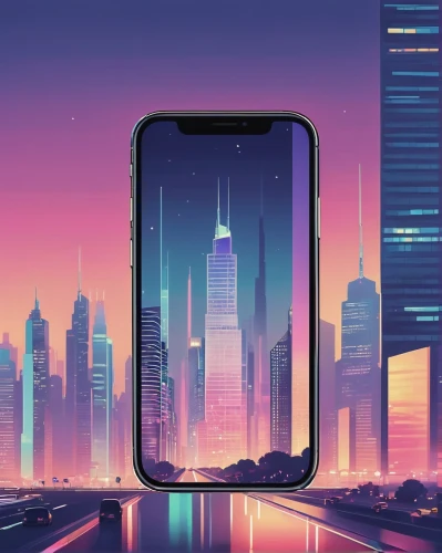 futuristic landscape,dusk background,phone icon,mobile video game vector background,cityscape,android inspired,retro background,city skyline,iphone x,futuristic,samsung galaxy,background screen,wallpaper dubai,shanghai,french digital background,80's design,virtual landscape,mobile,evening city,viewphone,Illustration,Abstract Fantasy,Abstract Fantasy 11