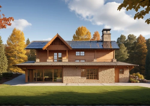 eco-construction,timber house,modern house,wooden house,danish house,mid century house,3d rendering,new england style house,folding roof,chalet,house in the forest,scandinavian style,beautiful home,smart home,render,country house,inverted cottage,house in mountains,house in the mountains,thermal insulation,Photography,General,Realistic
