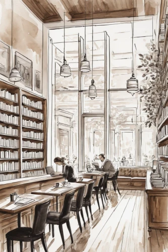 watercolor tea shop,apothecary,watercolor cafe,the coffee shop,coffee and books,coffee shop,bookstore,watercolor shops,coffeehouse,pharmacy,reading room,bookshop,coffee tea illustration,coffee watercolor,paris cafe,study room,tea and books,coffe-shop,cafe,parisian coffee,Illustration,Black and White,Black and White 34