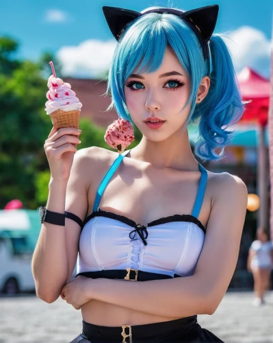 kawaii ice cream,woman with ice-cream,ice cream,soft serve ice creams,ice cream stand,ice-cream,shaved ice,ice creams,soft ice cream,icecream,ice cream cone,milk ice cream,sweet ice cream,sundae,hatsune miku,ice cream on stick,neon ice cream,ice cream cones,ice cream shop,mikuru asahina,Photography,General,Realistic