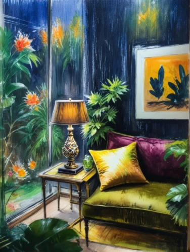 flower painting,sitting room,oil painting on canvas,oil painting,oil on canvas,interior decor,glass painting,persian norooz,colored pencil background,yellow garden,conservatory,art painting,blue room,living room,livingroom,floral corner,corner flowers,therapy room,aquarium decor,watercolor background,Photography,General,Fantasy