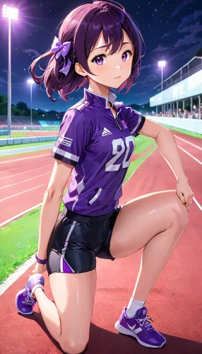 sports girl,track and field,sports uniform,track,sexy athlete,kayano,sporty,himuto,female runner,playing sports,hinata,sports gear,sports,sports jersey,athletics,athlete,yuri,determination,ako,balancing on the football field,Anime,Anime,Realistic