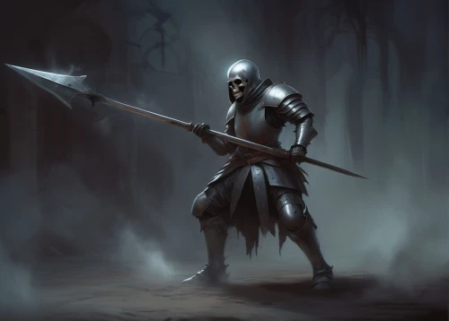 lone warrior,knight armor,swordsman,knight,crusader,templar,swordsmen,paladin,dark elf,warlord,excalibur,scythe,fantasy warrior,knight tent,dane axe,the white torch,hooded man,assassin,the wanderer,iron mask hero,Conceptual Art,Fantasy,Fantasy 01