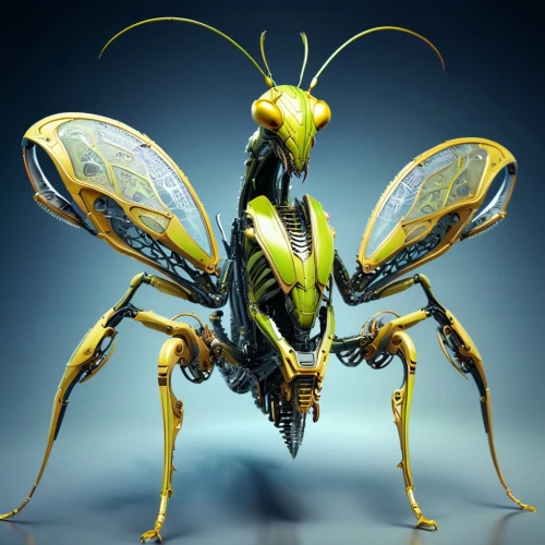 mantidae,mantis,grasshopper,locust,field wasp,insect,yellow jacket,cricket-like insect,entomology,wasp,muroidea,northern praying mantis (martial art),membrane-winged insect,insects,winged insect,cicada,carpenter ant,chrysops,halictidae,drone bee,Conceptual Art,Sci-Fi,Sci-Fi 03