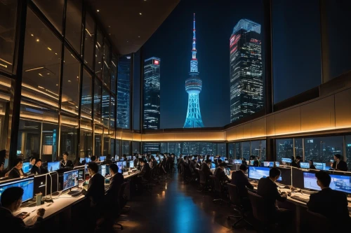 trading floor,pc tower,shanghai,lotte world tower,cntower,international towers,japan's three great night views,cn tower,wuhan''s virus,taipei 101,power towers,pudong,electric tower,control center,computer room,the server room,tokyo,chongqing,1 wtc,1wtc,Illustration,Retro,Retro 24