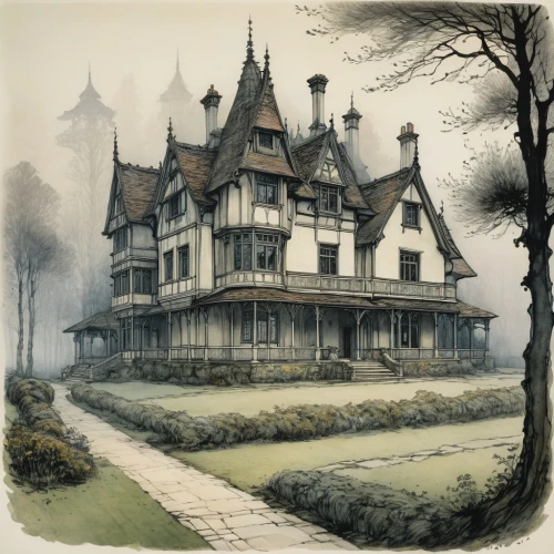 witch's house,witch house,the haunted house,ghost castle,haunted castle,haunted house,victorian,house drawing,creepy house,house silhouette,victorian style,house painting,victorian house,house in the forest,doll's house,fairy tale castle,houses clipart,haunted,castle of the corvin,magic castle,Illustration,Retro,Retro 25