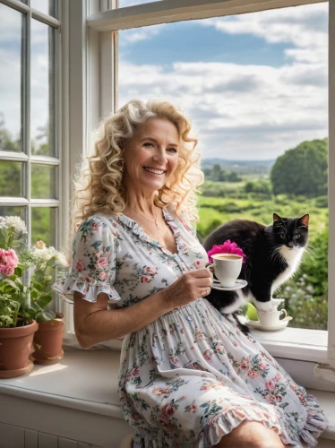 tea party cat,cat drinking tea,british actress,heidi country,woman drinking coffee,british tea,a cup of tea,cat coffee,tea zen,carol colman,window sill,tea,tea and books,cup of tea,jane austen,blonde woman reading a newspaper,tea drinking,ritriver and the cat,idyllic,cat's cafe,Photography,General,Natural