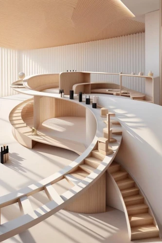 school design,archidaily,circular staircase,wooden stairs,staircase,winding staircase,futuristic art museum,jewelry（architecture）,disney concert hall,wooden construction,sky space concept,outside staircase,winners stairs,wooden stair railing,modern office,elbphilharmonie,japanese architecture,walt disney concert hall,stairs,stair