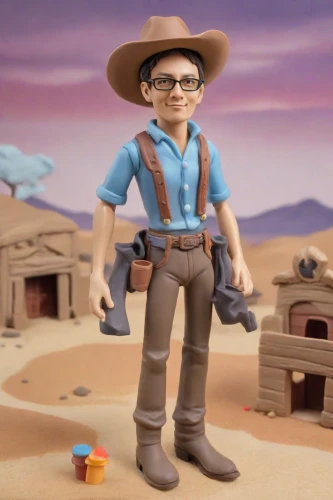 clay animation,toy's story,toy story,playmobil,cowboy beans,farmer,blue-collar worker,wild west,cowboy,clay doll,sheriff,clay,tradesman,miner,western film,park ranger,chief cook,miguel of coco,cow boy,construction set toy,Digital Art,Clay