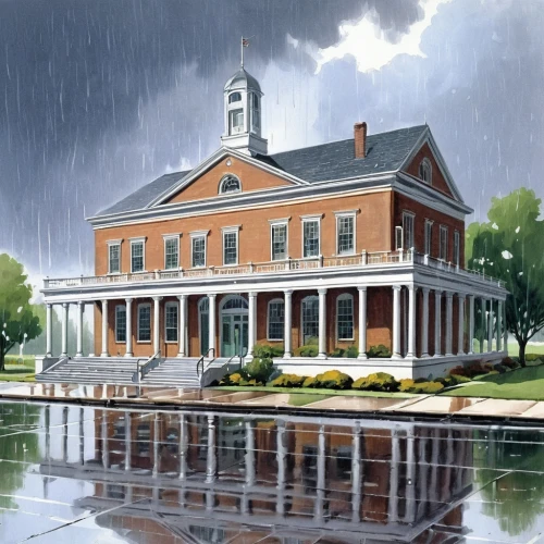 church painting,historic courthouse,houston methodist,courthouse,school house,david bates,court house,the white house,new city hall,flooded,boathouse,new town hall,town house,city hall,church faith,private school,convent,floods,tweed courthouse,white house,Illustration,Retro,Retro 02