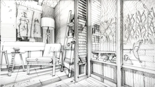 frame drawing,pencils,wireframe,japanese architecture,japanese-style room,pencil frame,wireframe graphics,pencil and paper,an apartment,archidaily,house drawing,pencil art,tenement,fire escape,pencil lines,apartment,wooden windows,woodwork,backgrounds,sheet drawing,Design Sketch,Design Sketch,Pencil Line Art