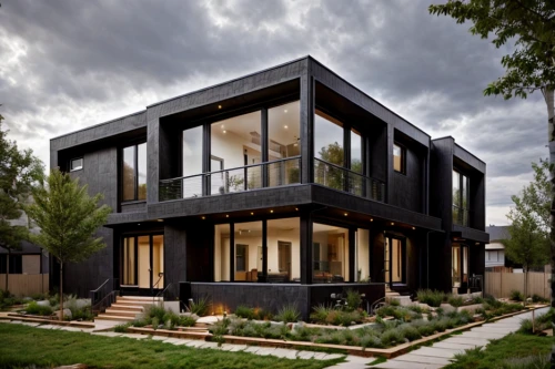 cubic house,cube house,modern house,frame house,timber house,modern architecture,smart house,house shape,inverted cottage,wooden house,black cut glass,metal cladding,shipping container,shipping containers,smart home,eco-construction,contemporary,residential house,two story house,modern style
