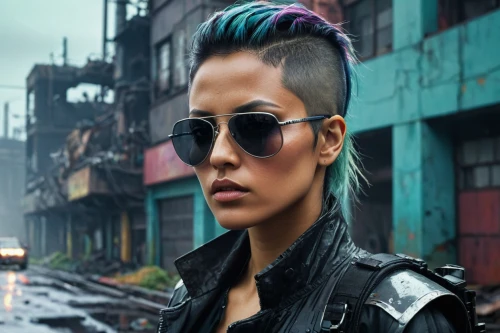 cyberpunk,mohawk,mohawk hairstyle,streampunk,cyber glasses,punk,yukio,punk design,cyborg,pompadour,terminator,aviator sunglass,merc,renegade,asian vision,x-men,futuristic,cobra,aviator,x men,Conceptual Art,Sci-Fi,Sci-Fi 11