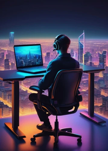 blur office background,night administrator,neon human resources,world digital painting,working space,desk,office desk,computer desk,man with a computer,computer workstation,modern office,computer business,lures and buy new desktop,office chair,women in technology,desktop computer,ceo,sci fiction illustration,remote work,desk top,Illustration,Vector,Vector 03