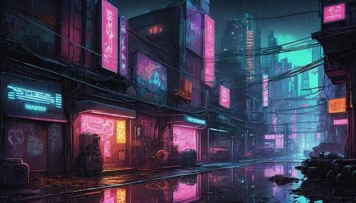 cyberpunk,alleyway,colorful city,cityscape,alley,pink city,neon arrows,fantasy city,shanghai,neon,kowloon,hanoi,neon light,slum,urban,neon lights,neon ghosts,slums,futuristic landscape,shinjuku,Unique,Design,Infographics