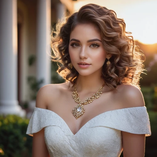 bridal jewelry,gold jewelry,romantic look,jewelry,romantic portrait,necklace,necklace with winged heart,ukrainian,beautiful young woman,elegant,bridal accessory,bridal,girl in white dress,diamond jewelry,gold crown,jewellery,gold bracelet,gift of jewelry,vintage angel,pearl necklace,Photography,Fashion Photography,Fashion Photography 17