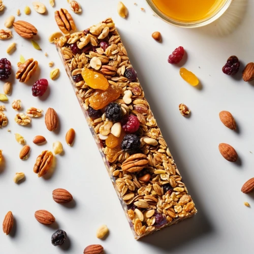 energy bar,muesli,granola,almond meal,almond tiles,dry fruit,almond nuts,snack cake,chikki,danish nut cake,almond bread,almond butter,oat bran,coconut bar,indian almond,almond biscuit,beaked hazelnut,antioxidant,mixed fruit cake,bee pollen,Illustration,Paper based,Paper Based 06