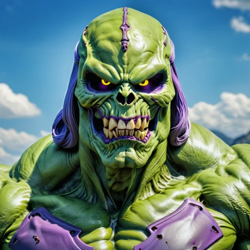 green goblin,avenger hulk hero,orc,incredible hulk,hulk,lopushok,ogre,wall,aaa,greyskull,ork,cleanup,angry man,patrol,he-man,thanos,green skin,minion hulk,grimace,ffp2 mask,Photography,General,Realistic