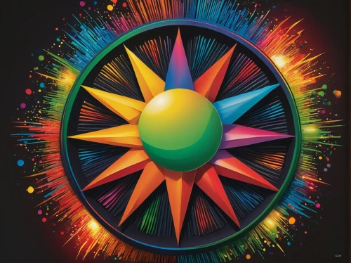 prism ball,spectrum spirograph,fireworks art,dharma wheel,spirit ball,kaleidoscope website,plasma ball,colorful star scatters,kaleidoscope art,magnetic field,cosmic flower,colorful tree of life,circular star shield,atom nucleus,epcot ball,prize wheel,color circle,spinning top,dartboard,gyroscope,Conceptual Art,Daily,Daily 18