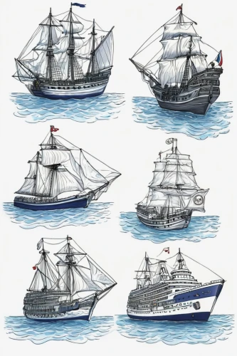 nautical clip art,sailing ships,hellenistic-era warships,three masted,old ships,ships,three masted sailing ship,star line art,training ship,the tall ships races,full-rigged ship,barquentine,sail ship,sails,east indiaman,manila galleon,masts,tallship,caravel,baltimore clipper,Illustration,Realistic Fantasy,Realistic Fantasy 19