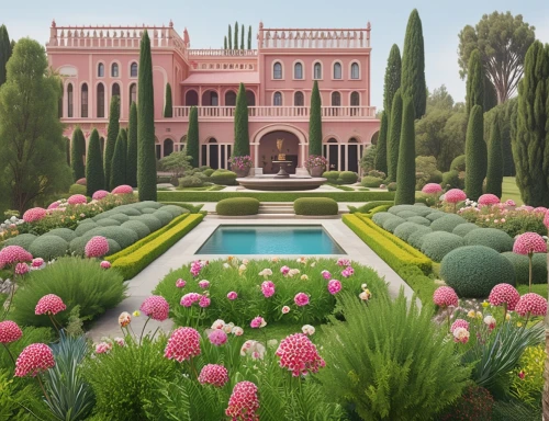 gardens,pink tulips,dandelion hall,peonies,pink peony,peony pink,secret garden of venus,palace garden,rose garden,pink carnations,garden elevation,green garden,flower garden,garden of plants,europe palace,peony frame,palace,luxury property,manicured,mansion,Photography,General,Natural