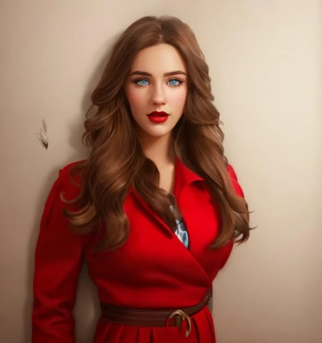 red coat,lady in red,digital painting,scarlet witch,man in red dress,christmas woman,on a red background,red bow,girl in red dress,world digital painting,red gown,red tunic,red gift,retro christmas girl,red magnolia,red,red russian,bright red,red lipstick,red background,Common,Common,Cartoon