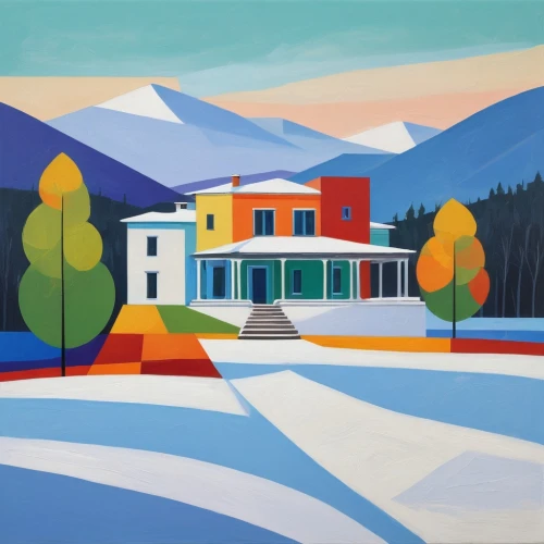 carcross,vermont,home landscape,carol colman,whistler,house in the mountains,house in mountains,newfoundland,house painting,salt meadow landscape,yukon territory,snow house,mountain huts,dunrobin,boathouse,rippon,summer cottage,olympic mountain,olle gill,new echota,Illustration,Vector,Vector 07