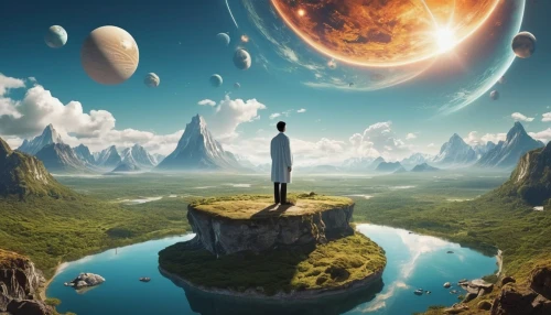 fantasy picture,earth rise,alien planet,dream world,the earth,planet eart,astral traveler,fantasy landscape,planet,other world,mother earth,fantasy art,alien world,fantasy world,exoplanet,parallel worlds,heliosphere,3d fantasy,earth,photomanipulation,Conceptual Art,Daily,Daily 03