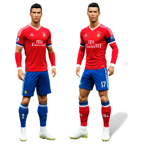 sports jersey,arsenal,ronaldo,fifa 2018,sports uniform,cristiano,graphics,3d rendered,realistic,comparison,players,kos,red and blue,desing,uniforms,color is changable in ps,clubs,benz,soccer player,ea