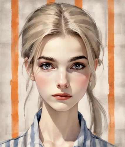 girl portrait,portrait of a girl,clementine,portrait background,elsa,girl with bread-and-butter,fantasy portrait,cinnamon girl,girl drawing,mystical portrait of a girl,blonde girl,artist portrait,custom portrait,blond girl,young woman,phone icon,piper,digital painting,illustrator,girl in a long,Digital Art,Watercolor