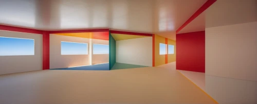 panoramical,skylight,daylighting,color wall,hallway space,wall,polychrome,saturated colors,sky apartment,cubic house,opaque panes,mirror house,box ceiling,white room,gradient mesh,virtual landscape,3d rendering,rooms,children's room,klaus rinke's time field,Photography,General,Realistic