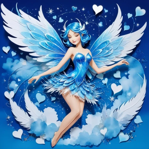 blue heart,fairy,love angel,winged heart,angel girl,fairy galaxy,aquarius,faerie,virgo,angel,child fairy,blue enchantress,christmas angel,fairy queen,wing blue white,fairies aloft,angel figure,blue heart balloons,fantasia,guardian angel,Illustration,Vector,Vector 16