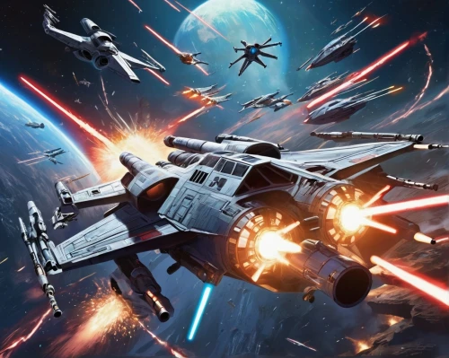 x-wing,cg artwork,tie-fighter,battlecruiser,victory ship,carrack,delta-wing,fighter destruction,tie fighter,first order tie fighter,ship releases,starwars,millenium falcon,star wars,star ship,dreadnought,republic,fast space cruiser,sci fi,air combat,Conceptual Art,Sci-Fi,Sci-Fi 24