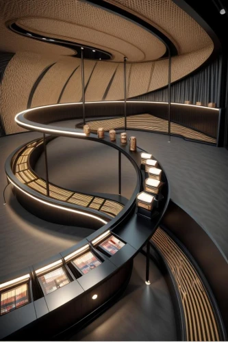 theater stage,mercedes-benz museum,futuristic art museum,theatre stage,circular staircase,movie theater,winding staircase,metro escalator,empty theater,mercedes museum,escalator,stage design,theater,oval forum,dupage opera theatre,theatre,smoot theatre,movie theatre,cinema seat,performing arts center