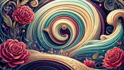 swirls,spiral background,colorful foil background,colorful spiral,floral digital background,psychedelic art,coral swirl,paper flower background,paisley digital background,swirling,swirl,heart swirls,spirals,flora abstract scrolls,floral background,fractals art,curlicue,vintage background,abstract background,boho background,Calligraphy,Illustration,Psychedelic Illustrations