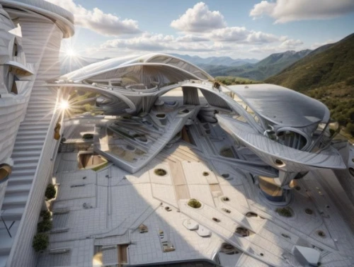 futuristic architecture,futuristic art museum,sochi,solar cell base,roof domes,eco hotel,roof structures,chinese architecture,futuristic landscape,asian architecture,eco-construction,olympia ski stadium,sky space concept,maglev,roof landscape,archidaily,marble palace,haiti,modern architecture,millenium falcon