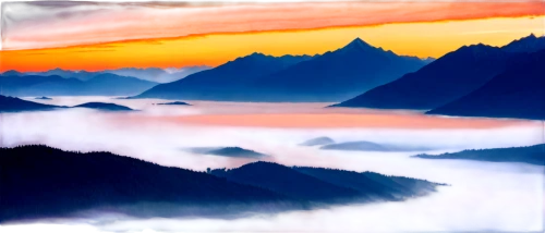 mountain sunrise,landscape background,mountainous landscape,sea of fog,mountain landscape,foggy landscape,world digital painting,mountainous landforms,sea of clouds,landscape mountains alps,mountain scene,cloud mountains,panoramic landscape,foggy mountain,high alps,japanese mountains,alpine sunset,hot-air-balloon-valley-sky,above the clouds,mount scenery,Art,Classical Oil Painting,Classical Oil Painting 40